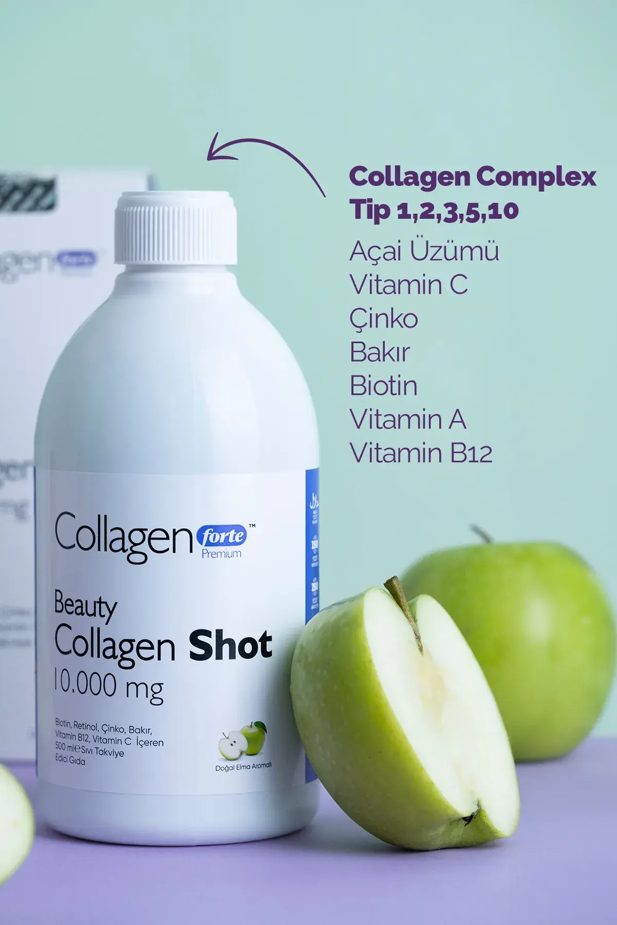 Collagen Shot 5 Tip Sıvı Kolajen, 500 ml