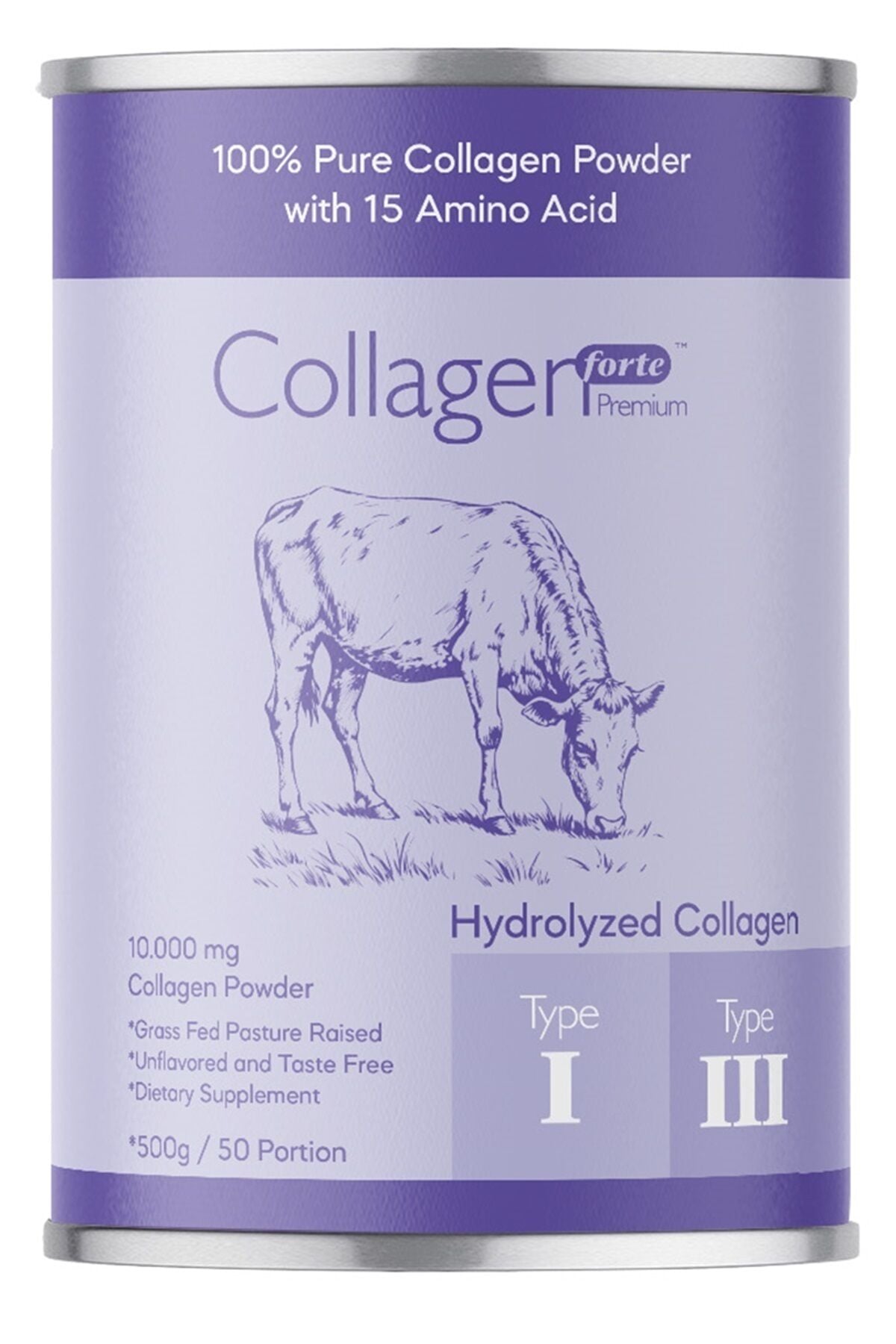 Premium Toz Kolajen 500 g, 50 Porsiyon