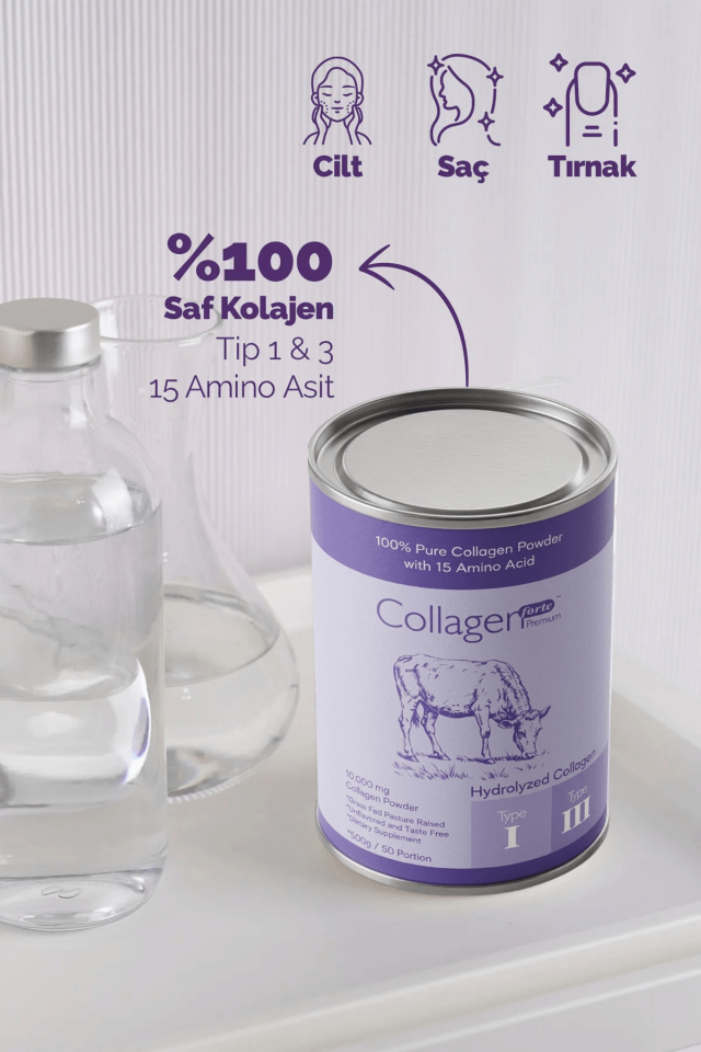 Premium Toz Kolajen 500 g, 50 Porsiyon