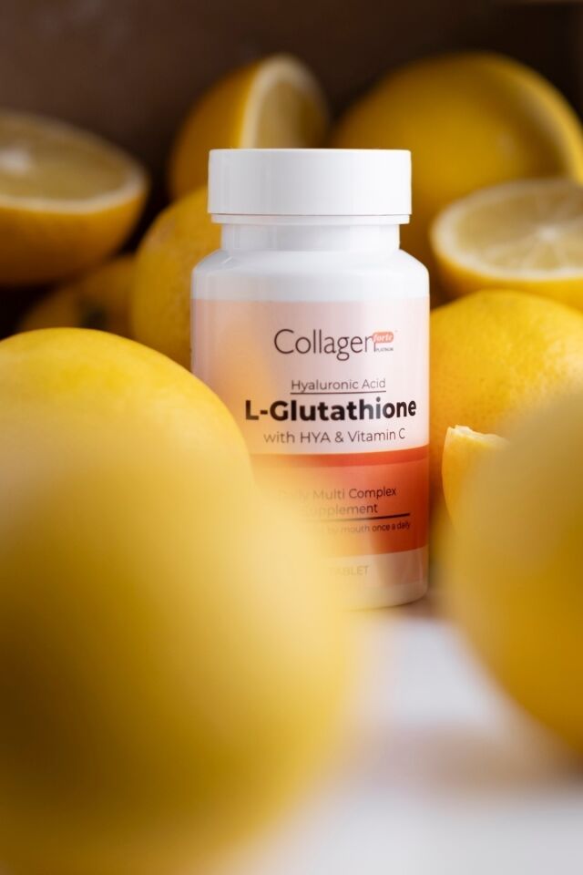CollagenForte Glutatyon 500 mg L-Glutathione, Hyalüronik Asit & C Vitamini – Antioksidan Cilt ve Hücre Destek Kompleksi