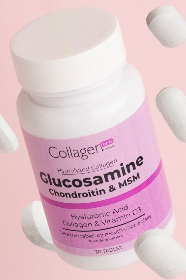 Glukozamin Kondroitin MSM & Kolajen 1500 mg, 30 Tablet