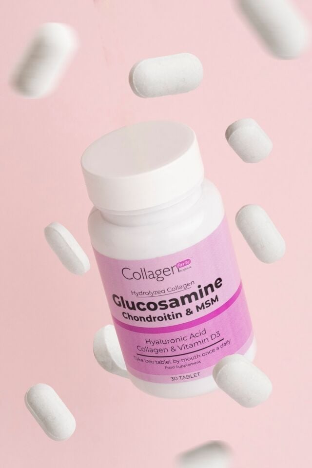 Glukozamin Kondroitin MSM & Kolajen 1500 mg, 30 Tablet