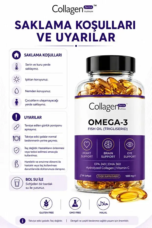 Omega-3 Premium Fish Oil 1000 mg, 90 Softgel