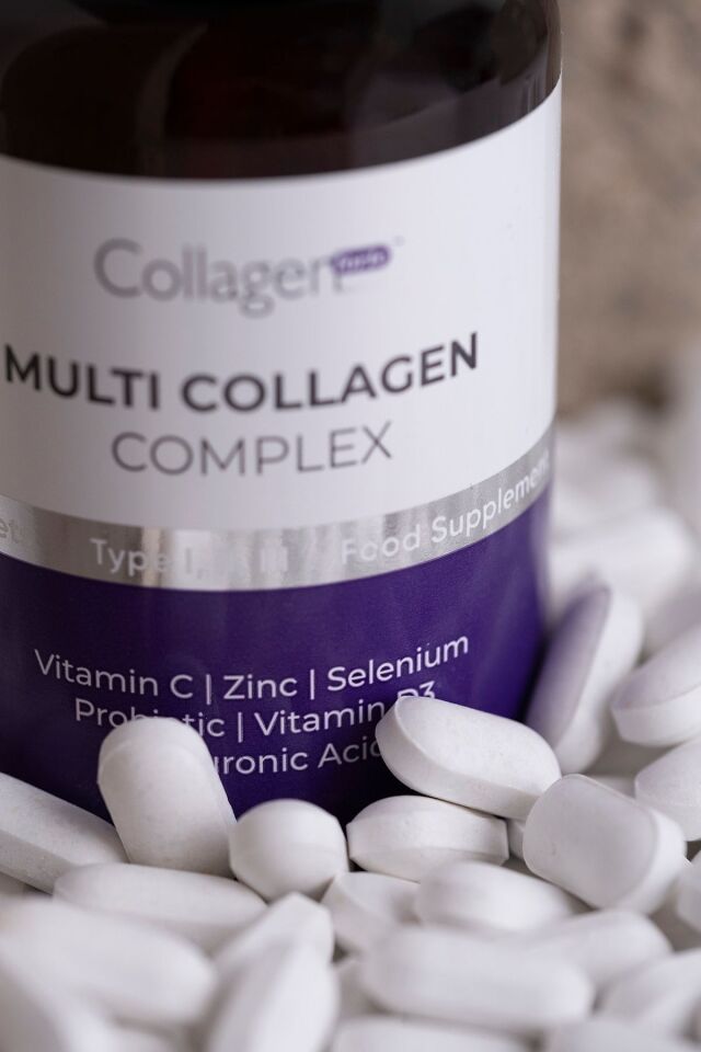 Collagen Forte Platinum Multi Collagen Complex 90 Tablet | Hyalüronik Asit, Çinko, Selenyum, Vitamin C-E-D3 & Probiyotik