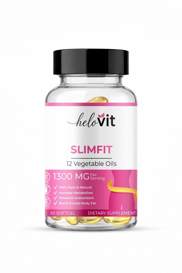 Helovit Slimfit 12 Vegetable Oils 1300 mg 30 Softgel | Bitkisel Yağ Kompleksi
